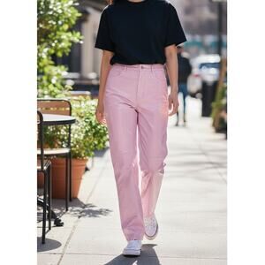 Ursime Pink Faux Leather Pants Women's XL Polyester NWT New with Tags